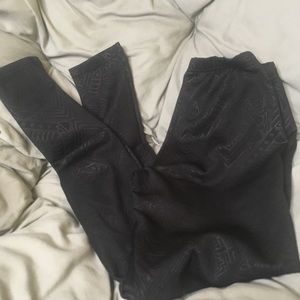 Black Print Leggings